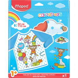 Maped 820310 Baby Delantal Color'Peps Early para Niños 82-110 cm, Multicolor, 1-5 Años