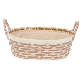 Cesta ovalada Kinvara con asas trenzadas, 27x12x21 cm, natural (24 Unidades) Cesta ovalada Kinvara con asas trenzadas, 27x12x21 cm, natural (24 Unidades)