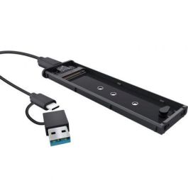 Trust 25806 Carcasa Externa SSD M.2 USB 3.2 Gen2 Sin Tornillos Carcasa SSD M.2 USB-C 10 Gbps Compacta Aluminio