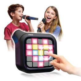 V-Tech 80-581767 Karaoke Light Party Duo Disco Edition, Altavoz 40W con 2 Micrófonos Inalámbricos, +14 Años