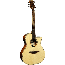 LAG Guitarra Acústica Auditorium Cutaway A/E Tramontane 88 Lag Tapa Abeto Engelmann Macizo Electrónica Stage LAG