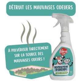 Aime Spray Destruct'odor Anti-Olor para Orina de Gatos y Roedores - Elimina Malos Olores con Cultura Bacteriana, Lirio del Valle 500 ml