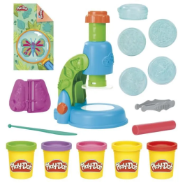 Play-Doh Microscopio Luminoso G0494 Hasbro, Juguete Educativo para Crear y Explorar Figuras con Plastilina