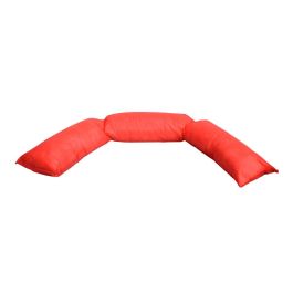 Digebis Saco anti-inundaciones hydrosnake, barrera de emergencia, polímero super absorbente, 145x25 cm, rojo