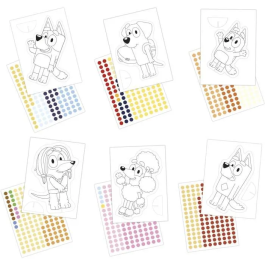 Educa Set Creativo 3D Bluey con 4 Personajes para Colorear, Montar y Jugar