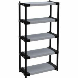 Estantería de plástico - TOOD - 5 baldas - Carga 80 kg - 80x40x171 cm - Negro/gris Precio: 104.49999956. SKU: B1JZZGV954