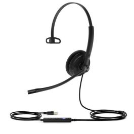 Yealink UH34 Lite Mono Teams Auriculares USB Profesionales con Cable, Ligeros, Optimizados para Voz, 20 Hz-20 kHz