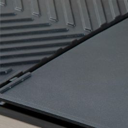 Domo DO9259G Barbacoa de sobremesa con 2 zonas de cocción y termostato regulable - 2400 W