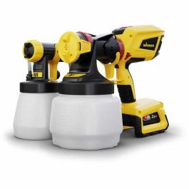 Wagner WAG1696707661381 Pistola de pintura Universal Sprayer W600 Flexio 18V, ajuste continuo 0-500 ml/min, 2 vasos y boquillas