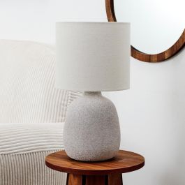 Lámpara Cerámica Grabada Home Deco Factory altura 40 Lámpara Cerámica Grabada Home Deco Factory altura 40