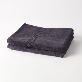 Today TOD3574641230975 Essential - Juego de 2 toallas de mano 50x90 cm 100% Algodón Antracita
