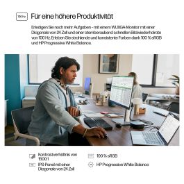 HP Monitor S5 Pro 24 Pulgadas WUXGA 1920x1200 100Hz IPS USB-C Hub 3 Side Borderless Eye Safe Certified 3 Años Garantía