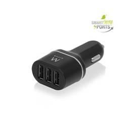 Ewent EW1202 Cargador de Coche USB Inteligente 3 Puertos para Teléfonos y Tabletas con Carga Rápida y Protección Múltiple Precio: 10.50000006. SKU: B1K48SC7FW