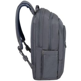 Rivacase Alpendorf 7569 Mochila urbana para portátil 17.3" gris de poliéster reciclado, resistente al agua
