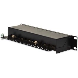 Digitus Patchpanel 12 Puertos Cat5e Apantallado RJ-45 Negro 1U Montaje en Bastidor EIA/TIA 568 ISO/IEC DIS 11801