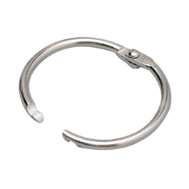 Liderpapel Anilla Bisagra Niquelada Metálica Diámetro 20 mm Caja 20 Unidades