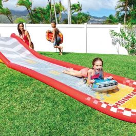 Pista hinchable deslizante racing fun 561x119x76 cm