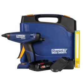 Pistola de pegamento a batería de 18 V y 900 g/h - RAPID - BGX500 - Maletín + batería de 2,5 Ah + cargador Pistola de pegamento a batería de 18 V y 900 g/h - RAPID - BGX500 - Maletín + batería de 2,5 Ah + cargador