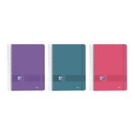 Oxford Agenda Anual Live&Go 2026 Espiral A5, 320 Hojas Día por Página, Colores Surtidos Vivos