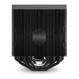 Sharkoon A60 Refrigerador de aire para CPU, Doble Torre, 6 Tubos de Calor, 2x12 cm PWM, 260W TDP, LGA1851, Negro