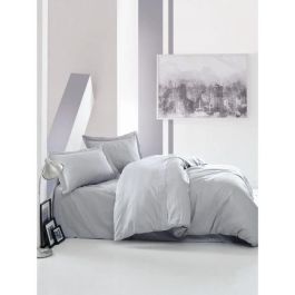 Juego de Cama MEN8681875218565 - 100% Algodón Satén - Funda Nórdica 220x240 cm + 2 Fundas Almohada 60x60 cm - Gris Precio: 63.50000019. SKU: B13LQAY9JV
