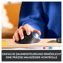 Logitech M575 ERGO Trackball Inalámbrico Bluetooth Ergonómico Blanco