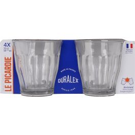 Duralex Set 4 Vasos Transparentes 310 cc Colección Picardie (12 Cajas)