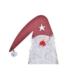 DKD Home Decor Figura Navidad Tradicional Papa Noel, MDF y Poliéster, Colores Surtidos, 4x26x11 cm, Pack de 8 Unidades