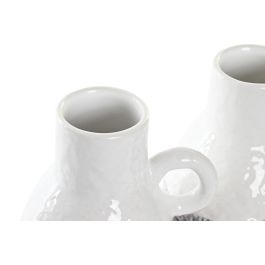 DKD Home Decor Jarrón Tricolor de Dolomita con Asa, 11 x 18 x 13 cm (4 Unidades)