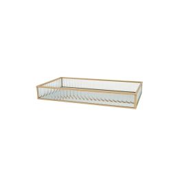 Bandeja Decoracion  DKD Home Decor Transparente Dorado 15 x 4 x 30 cm (4 Unidades) Precio: 43.79000043. SKU: B16BT3NGNS