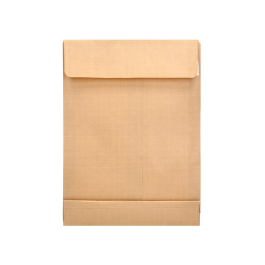 Liderpapel Bolsa Fuelle Kraft Armado 280x365x50mm Solapa Tira Silicona 155gr Caja 50 Unidades