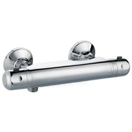 ROUSSEAU Grifo Mezclador Termostático Ducha Volga 2 Cromo Anti-escaldado Ahorro Agua 150mm Latón Certificado ACS Clásico