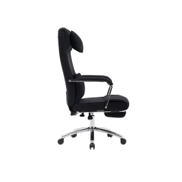 Q-connect Silla de Dirección Ravenna Malla Base Metálica Negro Altura Máx 1300mm Ruedas Premium