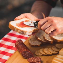 True Navaja Jacknife TU576K Pequeña Robusta y Resistente Acero Inoxidable de Bolsillo Plegable