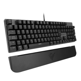 Phoenix technologies Teclado Mecánico Gaming MK1 Elite Layout Español Switches Marrones RGB Anti-Ghosting Reposamuñecas Magnético Gris/Negro