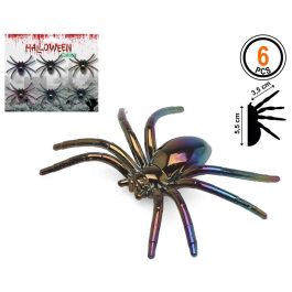 Araña Plástica Articulada Multicolor - Pack de 6 para Decoración de Halloween y Fiestas de Terror (5.5 cm) Precio: 0.88999977. SKU: B14R433YBK