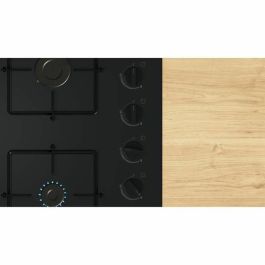 Bosch POP6B6K30 Placa de Gas Serie 2, 4 Quemadores, Color Negro, Medidas 52 x 59 x 5,4 cm