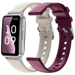 SPC 9654B Smartwatch Duo Fit con Llamadas Bluetooth, Pantalla AMOLED 1.47", 100+ Modos Deporte, Salud, Batería 8 Días, IP68 Blanco