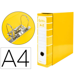Liderpapel Archivador de Palanca A4 Filing System Forrado Amarillo Lomo 80mm con Caja y Compresor Metálico Precio: 4.88999962. SKU: B19WK4NPGR