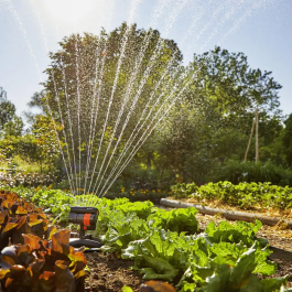 Gardena Aspersor Oscilante Compacto AquaZoom para Riego de Áreas Pequeñas Cuadradas y Rectangulares hasta 216 m²