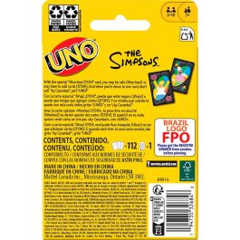 UNO Juego de Cartas Los Simpsons JHB16 Español, Francés, Alemán, Portugués, Inglés