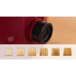 Bosch TAT2M124 Tostadora MyMoment Roja 2 rebanadas con centrado automático del pan y funciones de descongelación y recalentamiento Bosch TAT2M124 Tostadora MyMoment Roja 2 rebanadas con centrado automático del pan y funciones de descongelación y recalentamiento