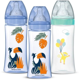 Dodie DOD3700763511634 Set 3 Biberones Anticólico Tetinas Redondas 330 ml +6 Meses Caudal 3 Azul y Verde Precio: 30.8899998. SKU: B18CXJWKEH