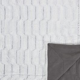 Home Deco Factory Manta Cuadros Imitación Pelaje XXL 140x200 cm Calentita y Cómoda