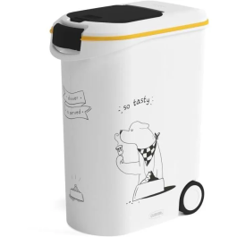 Curver Envase de alimento seco 54 L / 20 kg para perros, Cena mascotas, Blanco, 49,3 x 27,8 x 60,5 cm Precio: 51.49999943. SKU: B1BYMXPCL6