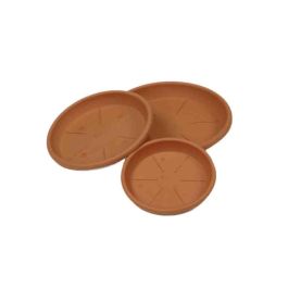 Plastiken Plato de inyección color terracota Ø26cm (ref.74861)