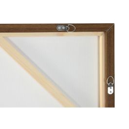 DKD Home Decor Set de 2 Cuadros de Lienzo Urban Moderno Verde Terracota 140x100 cm para Decoración
