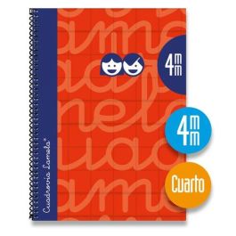 Lamela Bloc Tapa Forrada 4º 80H Cuadrovia 4 Mm Rojo 5 unidades Precio: 21.49999995. SKU: B16ER869Z5