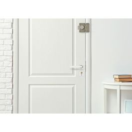 Yale YV25BT-40 Cerradura de botón y cilindro 5 pines, diámetro 23 mm, longitud 40 mm, 4 llaves, beige para puerta