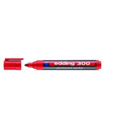 Marcador Permanente Edding 300 Conico Rojo (Set de 10) Precio: 11.49999972. SKU: B1CM79SWG4